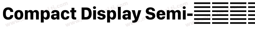 Compact Display Semi字体转换